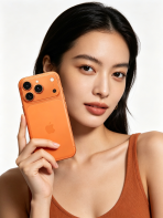 256G Оранжевый iPhone 17 Pro Легкий титановый корпус, чип A19 Pro, профессиональная камера, длительная работа, смартфон 5G